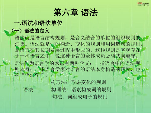 第六章 语法