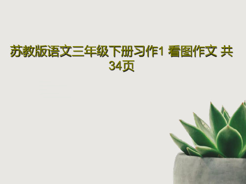 苏教版语文三年级下册习作1 看图作文 共34页共36页文档