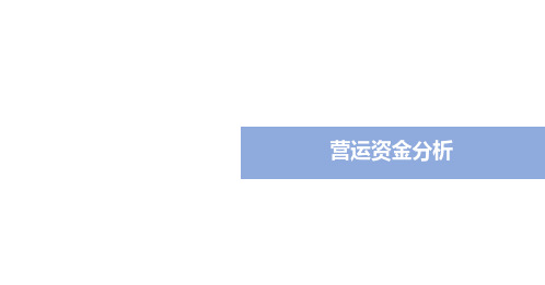 营运资金管理分析——营运资金效率分析