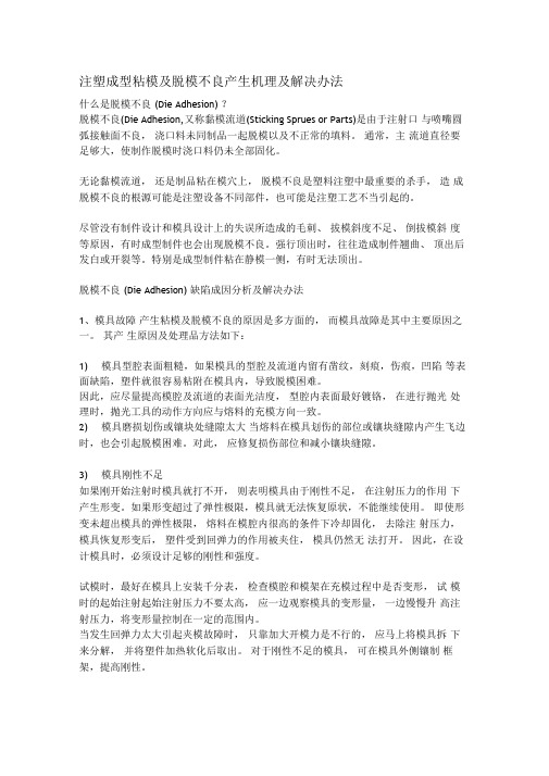 注塑成型粘模及脱模不良产生机理及解决办法PVC塑料网