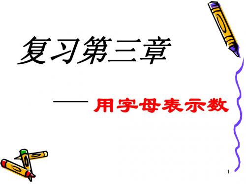 字母表示数复习课件