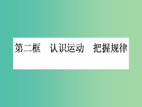 高中政治 2.4.2《认识运动 把握规律》课件 新人教版必修4