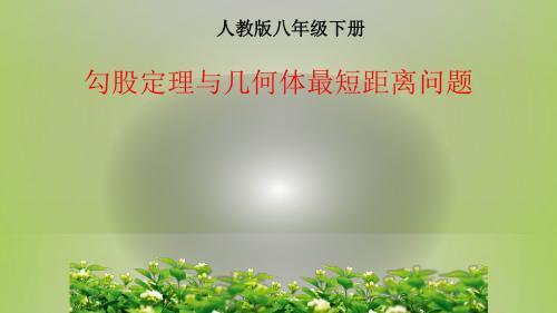 勾股定理与几何体最短距离问题  教研组集体备课课件