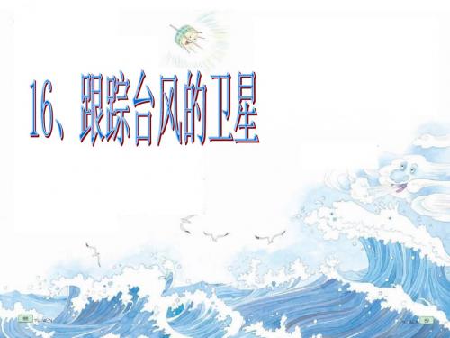 苏教三下16跟踪台风的卫星