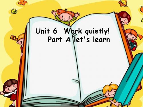 新人教版小学三年级下册英语Unit6 A let's learn