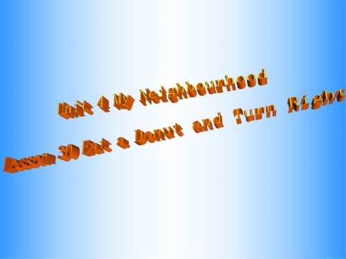 英语：Unit-4-《My-Neighbourhood.》Lesson-30课件(1)(冀教版八年级