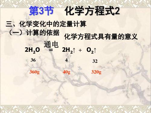 九年级化学全册4.3化学方程式课件2(新)沪教
