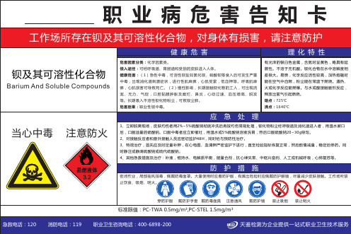 职业病危害因素告知卡汇总表(1)