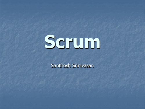 SCRUM敏捷项目管理开发模型(英文版)