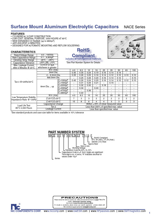 NACE1000M6.3V4X5.5TR13F中文资料