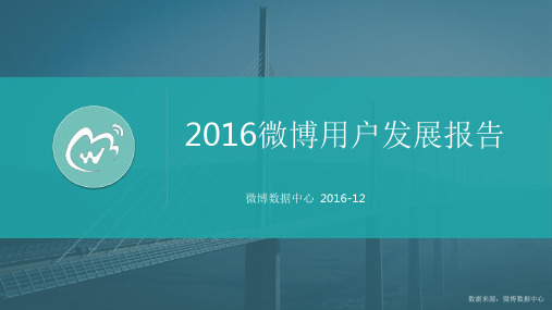2016微博用户发展报告