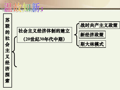 岳麓版历史必修二第17课《苏联的经济改革》课件 (共46张PPT)