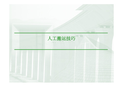 人力搬运技巧培训