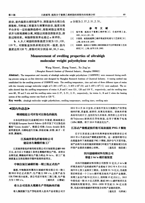 帝人公司首次大规模生产芳纶纳米纤维
