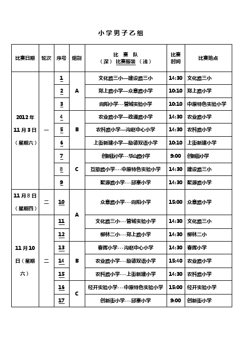 2012—2013年校园足球联赛秩序册