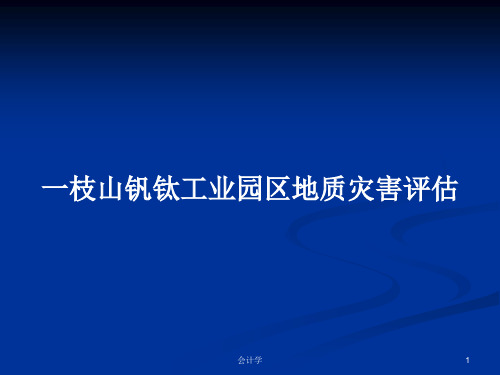 一枝山钒钛工业园区地质灾害评估PPT学习教案