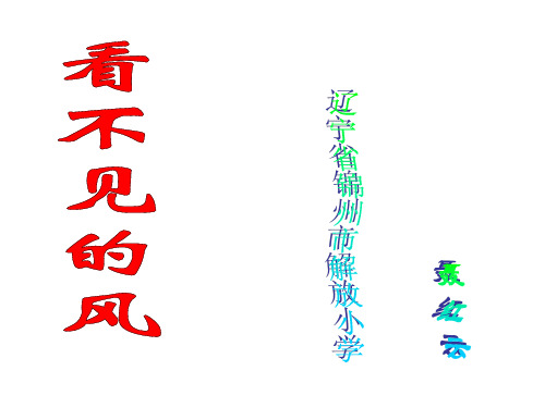 二年级语文看不见的风课件1