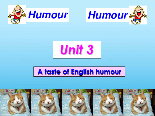 高中英语必修4-Unit3-A-taste-of-English-humour课件(人教新课标)