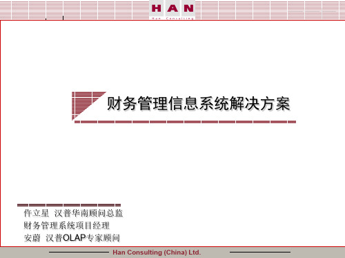 汉普管理咨询(中国)有限公司财务管理信息系统解决方案(PPT49页)
