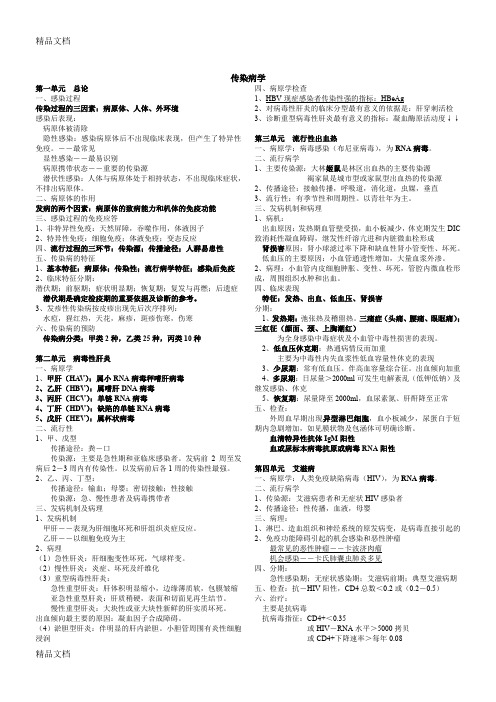 最新中西医结合执业(助理)考试--传染病学总结