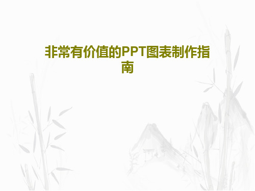 非常有价值的PPT图表制作指南共48页