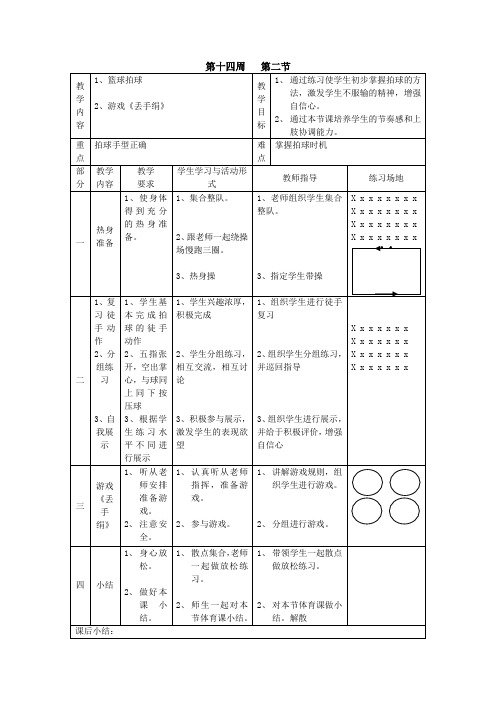 小学体育教案