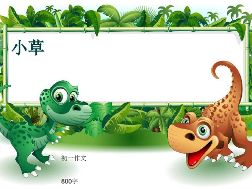 初一作文《小草》800字(共10页PPT)