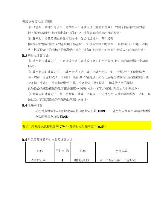 动静密封点说明