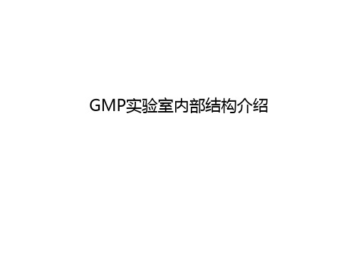 5.GMP实验室内部结构介绍