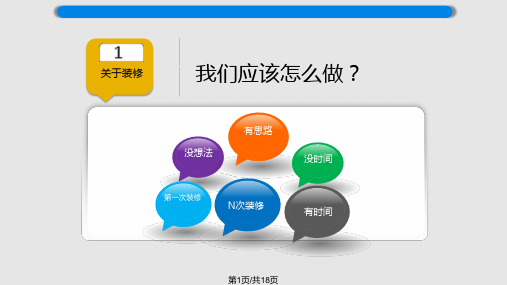 装修课堂 低碳生活 低碳家装 讲座PPT课件