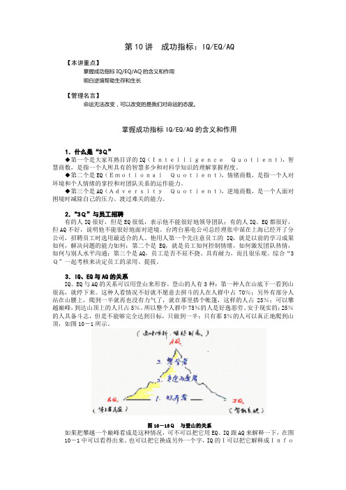 如何成为一个成功的经理人