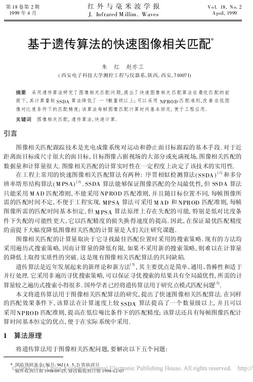 基于遗传算法的快速图像相关匹配