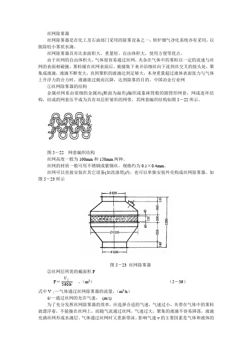 丝网除雾器