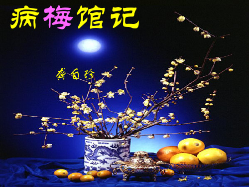 2016-2017学年[华东师大版]高一语文第一册《病梅馆记》课件  (共57张PPT)