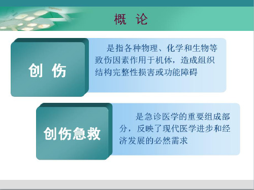 创伤急救的基本知识PPT幻灯片