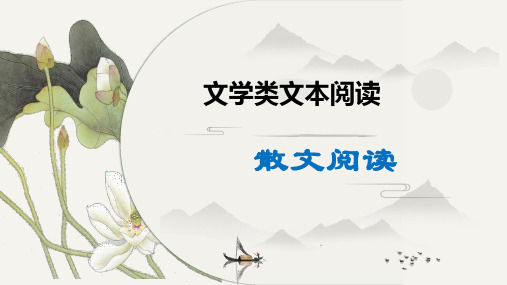 高中语文散文专题指导PPT精品课件