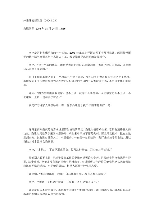 外来妹的新发现(2004