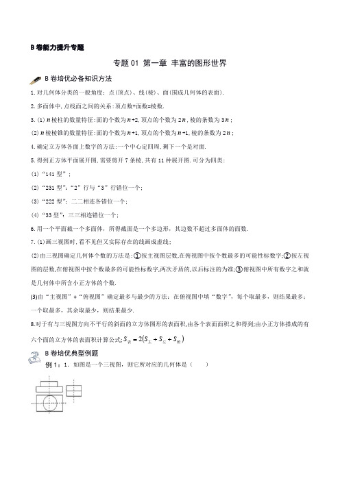 专题01 丰富的图形世界(B卷能力突破)(解析版)