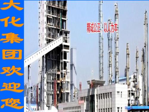 大连理工化工认识实习资料：煤化工公司简介