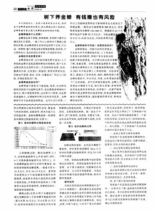 树下养金蝉 有钱赚也有风险