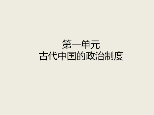 高中历史必修1《古代中国的政治制度第1课 夏、商、西周的政治制度》1688人教PPT课件