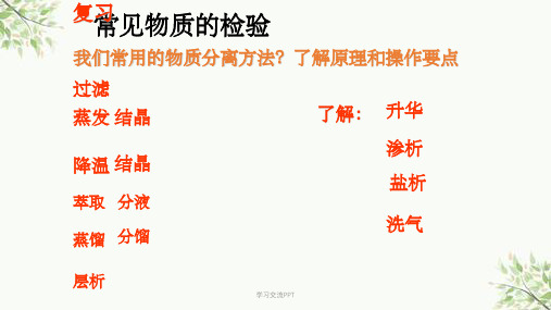 常见物质的检验课件