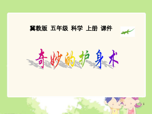 五年级上册科学课件- 9奇妙的护身术 ｜冀人版  (共14张PPT)