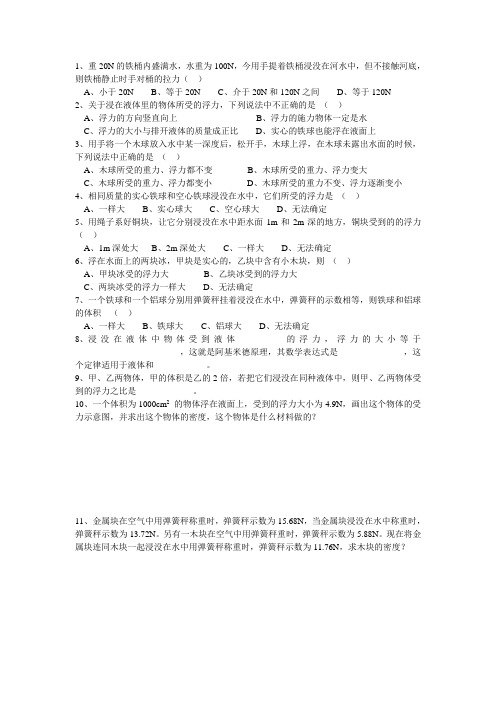 浮力2