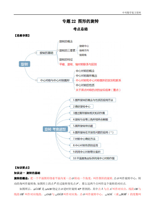 中考数学 专题22 图形的旋转(知识点串讲)(解析版)