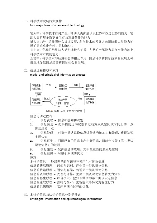 北邮信息科学原理知识点