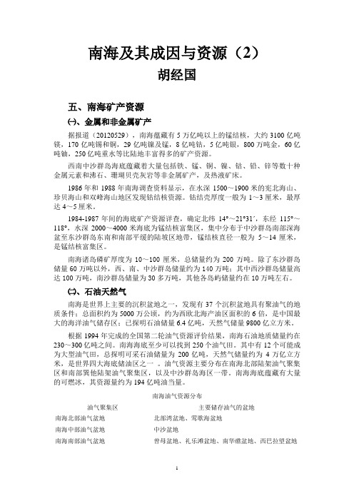 南海及其成因与资源(2)
