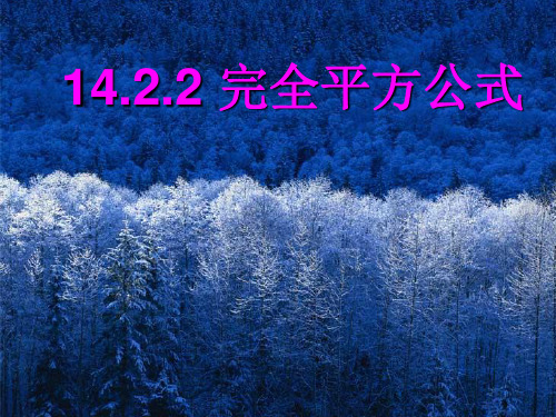 人教版数学八年级上册完全平方公式精品课件PPT