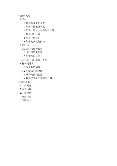建筑施工起重机械操作规程(图文)