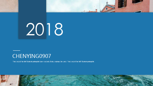 2018年年终总结PPT模板3